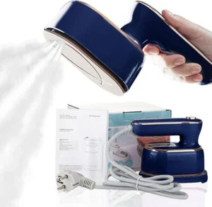 1000w Blue Travel Mini Steamer Iron for Clothes:Portable Handheld Clothing Steam - Picture 1 of 7