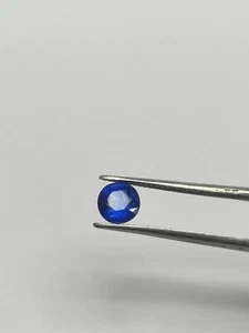 Blue Kyanite Round Faceted Gem 6mm – 1.2ct Rich Color, Brilliant Luster - Picture 1 of 6