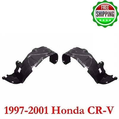 New Fender Liner Driver & Passenger Side For 1997-2001 Honda CR-V Front 2Pc Foto 1 de 4