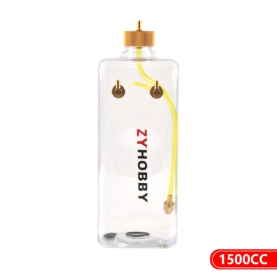 1PC 1500CC 1500ML Transparent Plastic Fuel Tank Oil Box For RC Gasoline Airplane - Image 1 of 4