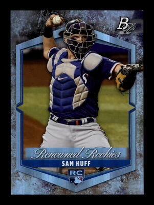2021 Bowman Platinum Renowned Rookies #RR-15 Sam Huff Texas Rangers - Image 1 of 2
