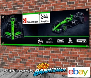 Sauber 2025 F1 Team Banner for Garage, Workshop, Showroom LARGE - Picture 1 of 2