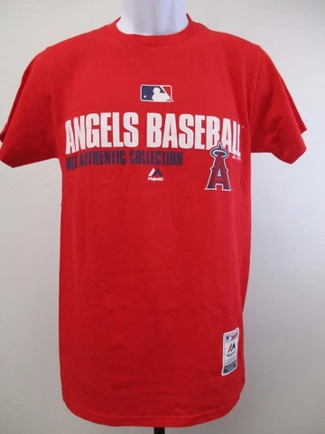 New Anaheim Angels Mens Youth Sizes S-M-L-XL-2XL Majestic Shirt MSRP $24 Cover