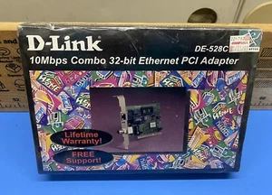 D-LINK DE-528CT 10Mbps Combo 32-Bit Ethernet PCI adapter (NEW) - Picture 1 of 2