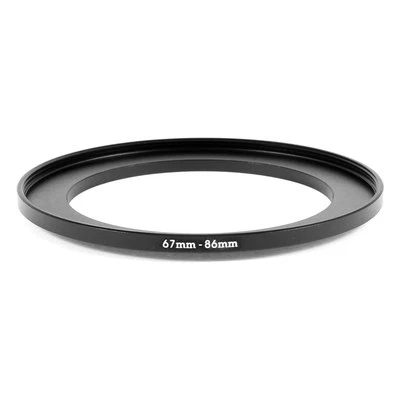 Camera 67mm Lens to 86mm Accessory Step Up Adapter Ring 67mm-86mm Black - Image 1 of 4