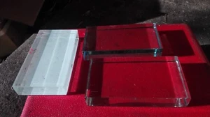 3 prismas bloques de vidrio 4 1/2"" x 2 1/2"" x 5/8' - Imagen 1 de 1