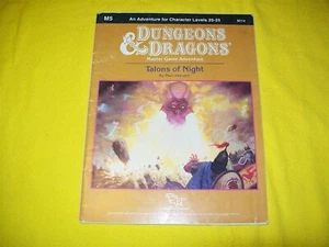 M5 TALONS OF NIGHT DUNGEONS & DRAGONS TSR 9214 - 1 MODULE PAUL JAQUAYS  - Picture 1 of 2