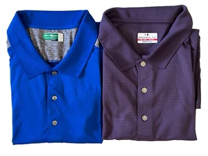 Grand Slam Ben Hogan Polo Shirts Lot of 2 Men's 3XL Blue Purple - Picture 1 of 9