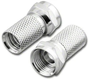 RFF-7756, "F" Type Twist On, 1 Piece Male Connector for RG-6 Cable ~ 10 Pack - Picture 1 of 1