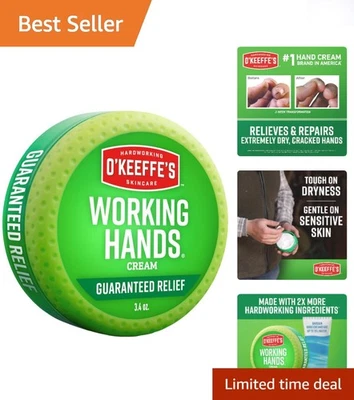 Крем для рабочих рук O Keeffe's 3,4 унции - гипоаллергенное средство от сильной сухости - Изображение 1 из 4
