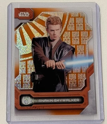 2024 Topps High Tek Anakin Skywalker Estrella de la Muerte Interior Naranja/25 25/25 Foto 1 de 3
