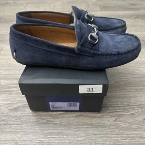 Mocasines Allen Edmonds "Sebastian" de gamuza azul marino 11 $275 para hombre - Imagen 1 de 8