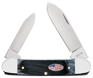 Case xx Knives Canoe Stars & Stripes Gray Bone 53065 Pocket Knife Stainless - Picture 1 of 4