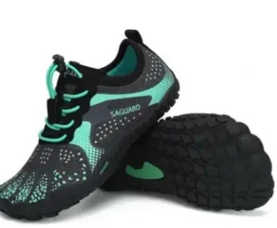 Badeschuhe Kinder Wasserschuhe Schwimmschuhe Mädchen Jungen  Atmungsaktiv Türkis - Bild 1 von 4