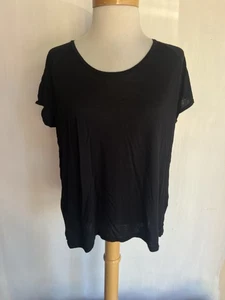MADEWELL (2013) offizielles schwarzes kastiges Damen-T-Shirt aus 100 % Viskose Größe XS - Bild 1 von 5