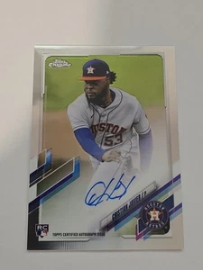 2021 Topps Chrome Christian Javier RC Auto Autograph Houston Astros Rookie - Picture 1 of 10