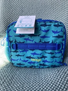 NWT Bentgo Insulated Kids Lunch Bag Tote, the Shark Pattern🦈🦈 - Picture 1 of 12
