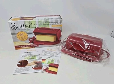 Butterie Flip Top Butter Dish w/ Matching Spreader Keeps Butter Soft - Image 1 of 4