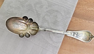 Knowles & Ladd Sterlingsilber 925 Königin Beere Löffel Gold gewaschen 5 3/4" hellschliff - Bild 1 von 8
