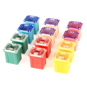 12 Piezas 12V-24V Automotriz Bajo Perfil Jcase Caja Forma Fusible Surtido para Camiones, C - Imagen 1 de 5