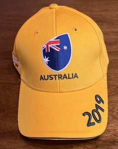 Australia Rugby World Cup 2019 Japan Cap Hat Adjustable Logo Yellow - Picture 1 of 6