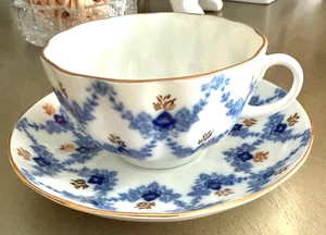TAZA DE TÉ LOMONOSOV con PLATILLO Porcelana JUEGO-AZUL CLARO-ENCAJE-RARO-DE COLECCIÓN-URSS - Imagen 1 de 10