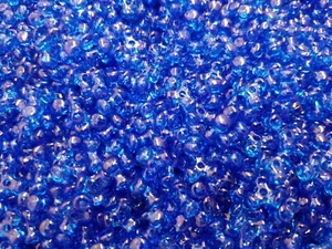 1,000 pcs Translucent Dark Blue 10mm Plastic Acrylic Tri-Beads for Crafts - Picture 1 of 2