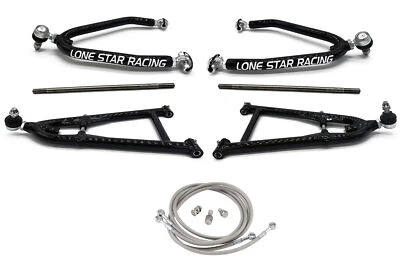 Lonestar DC-4 largo recorrido + brazos A de 3" + líneas de freno Streamline TRX 400EX 400X Foto 1 de 3