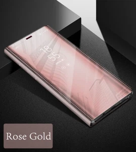 Coque à Rabat pour Samsung Galaxy S10 Plus Cover Flip Case Translucide Miroir A - Imagen 1 de 2