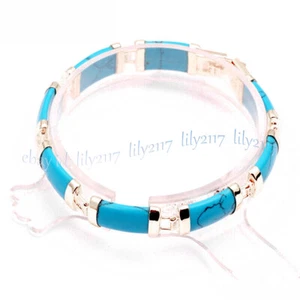 Stunning Natural Jade Bracelet Fortune Women Lucky Bangle Gemstone Jewelry Gifts - Picture 1 of 91