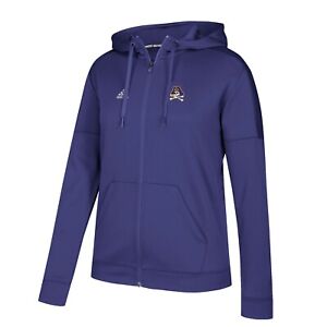 East Carolina Pirates NCAA Adidas Women's Purple  ClimaWarm Full Zip Hoodie