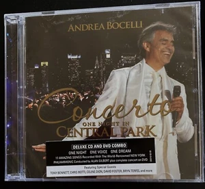 CD - ANDREA BOCELLI - CONCERTO ONE NIGHT IN CENTRAL PARK - SEALED CD & DVD COMBO - Picture 1 of 2