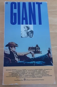 Giant VHS 2 tape set 1987 Elizabeth Taylor Rock Hudson James Dean western epic - Picture 1 of 13
