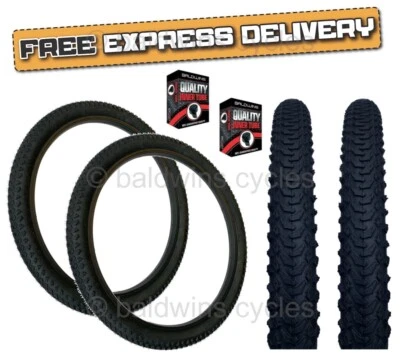 BALDY'S Baldys 24x1,95 Mountainbike SCHWARZ Kinder Off Road Knobby Lauffläche REIFEN RÖHREN s