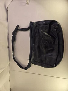 Black Geniune Leather Purse Vintage 1990s - Picture 1 of 6