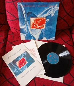DIRE STRAITS *On Every Street* 1991 Spain Press LP w/ INSERT + RARE PROMO FOLDER - Picture 1 of 8