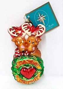 Christopher Radko Hirschgefährten Unser erstes gemeinsames Weihnachten Ornament mit Etikett - Bild 1 von 6