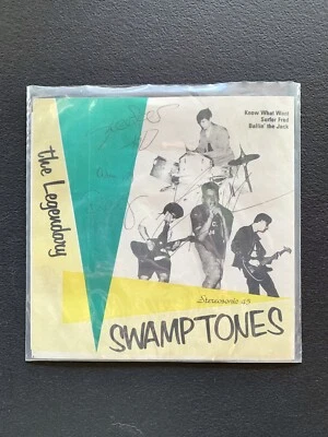 Legendary Swamptones ULTRA RARE 1987 Goat Note Records AUTOGRAPHED 7” D.C. Punk! - Image 1 of 4