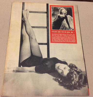 LOUBOV ROUDENKO RUSSIAN ON BACK COVER VINTAGE DANISH Magazine Billed-Bladet 1950 - Image 1 of 4