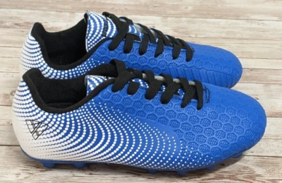 Zapatos de fútbol Vizari Stealth FG para niños talla 13 azul blanco punta redonda con cordones parte superior baja Foto 1 de 4