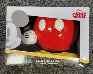 New Disney Mickey Mouse Red Drinking Mug with Arm - Picture 1 of 3