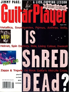 Guitar Player Magazine August 1993 Wes Montgomery Prince Reb Beach Levi Seacer - Imagen 1 de 6