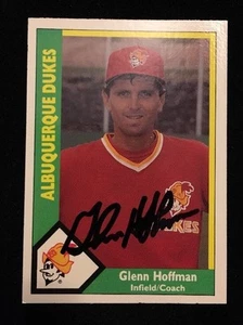 GLENN HOFFMAN 1990 CMC Autograph Signed AUTO Baseball Card 26 RED SOX - Picture 1 of 1