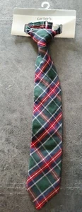 CARTER'S Boy's Green, Navy, Red Plaid Bowtie - NWT - Ages 3+  - Picture 1 of 4