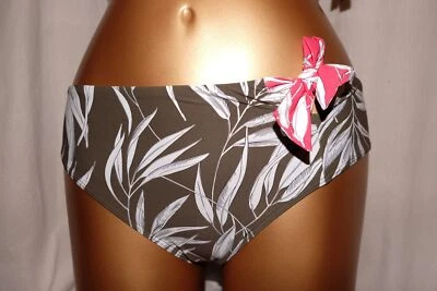 CYELL Bikini-Slip Badeslip BRIEF REGULAR nature love Blätterprint grün NEU - Bild 1 von 2
