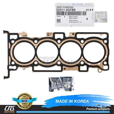 ✅GENUINE✅ MLS Cylinder Head Gasket for 16-22 G70 Santa Fe Sonata Veloster N 2.0L Foto 1 de 3