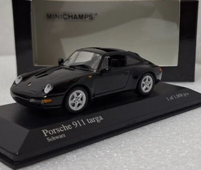 保时捷 911 (993) Targa 1995 黑色 1: 43 Minichamps 430063065 超罕见!! (6) — 第 1/4 张图片