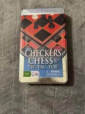 Cardinal Boardgame Checkers, Chess, & Tic-Tac-Toe - Image 1 of 4