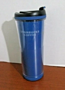 Starbucks Coffee ~ 2007 Blue 16 Oz Travel Tumbler ~ Flip Top ~ NEU - Bild 1 von 4