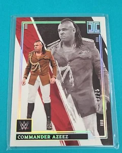 2022 Panini Impeccable WWE Holo Silver /25 #94 Commander Azeez WRESTLING Card L9 - Picture 1 of 2
